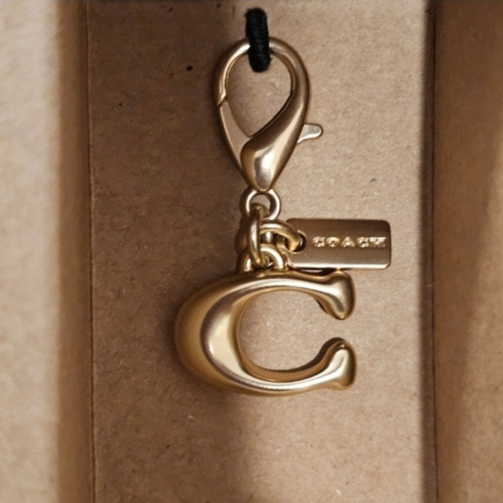 Coach C Charm bag